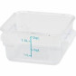 2 Qt. Square Food Storage Container, Clear